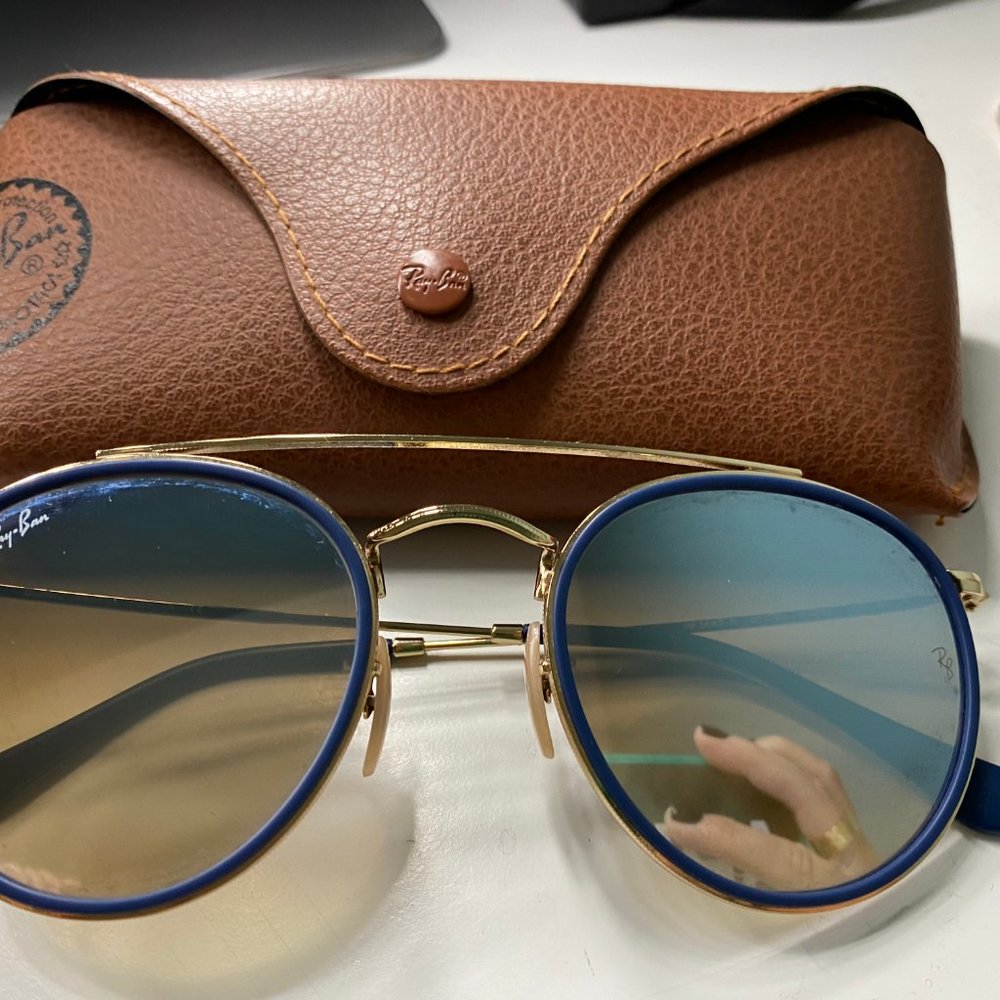 ROUND DOUBLE BRIDGE RAYBAN NWOT